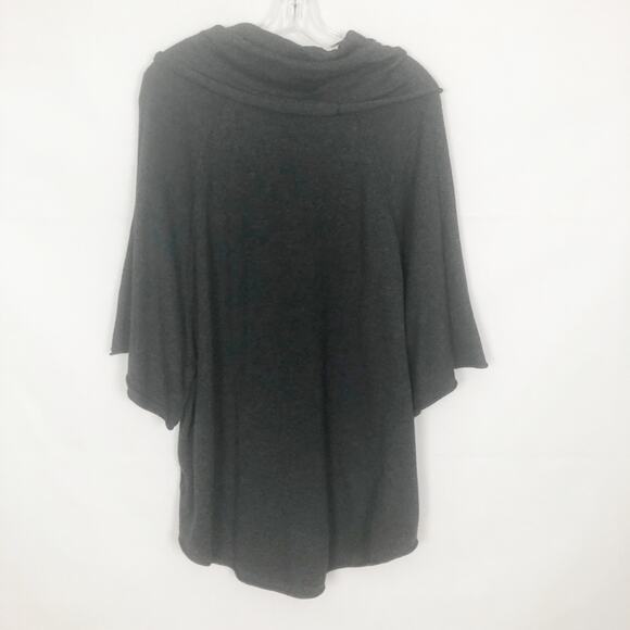 Style & Co. Cowl Neck Tunic Sweater Size M Charcoal Oversized - Picture 7 of 12